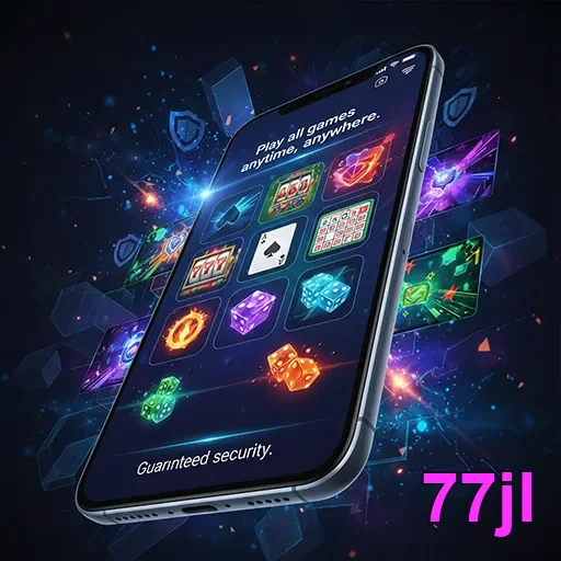 Mobile user enjoying casino games on 77jl app